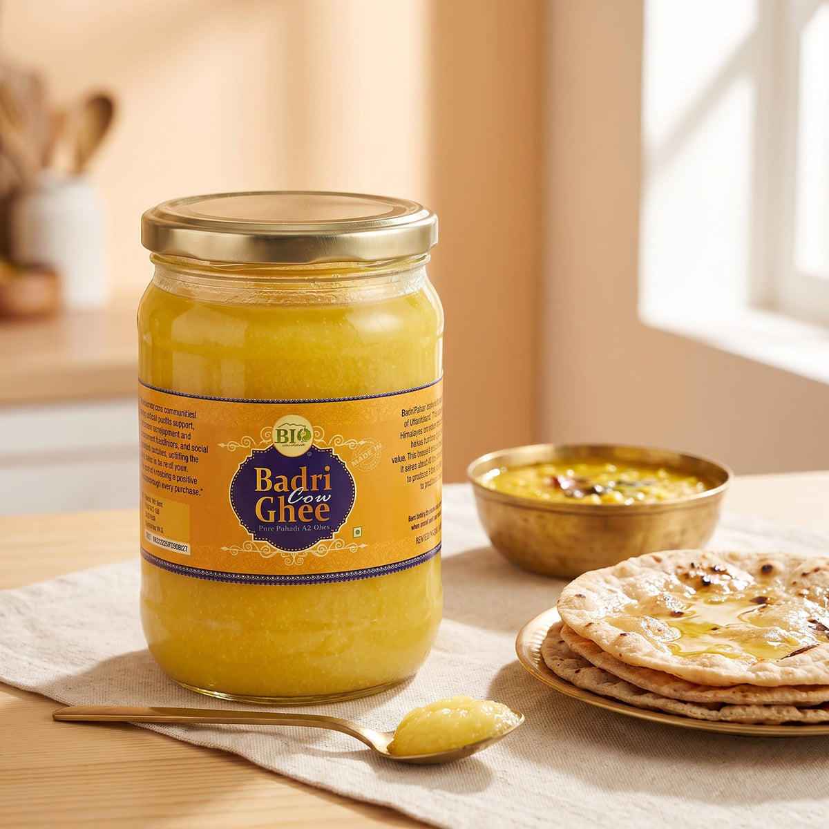 Himalayan Badri Cow A2 Ghee | Bilona processed Ghee | Pahadi Ghee | Traditional- Medicinal Ghee | 500ml