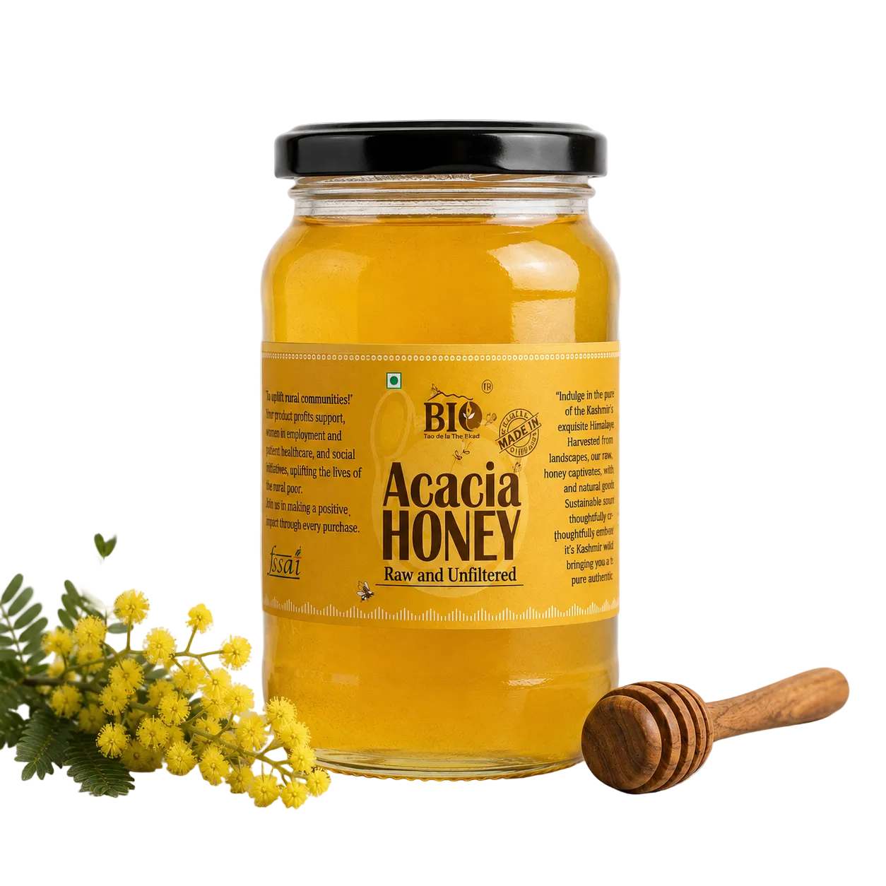 Acacia Honey | Raw & Unfiltered| 500 gm