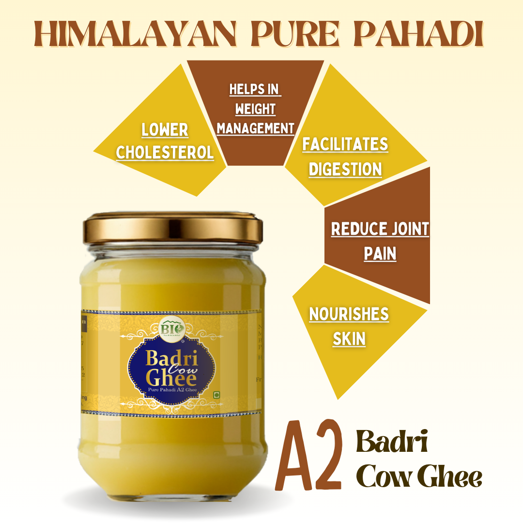 Himalayan Badri Cow A2 Ghee | Bilona processed Ghee | Pahadi Ghee | Traditional- Medicinal Ghee | 500gm