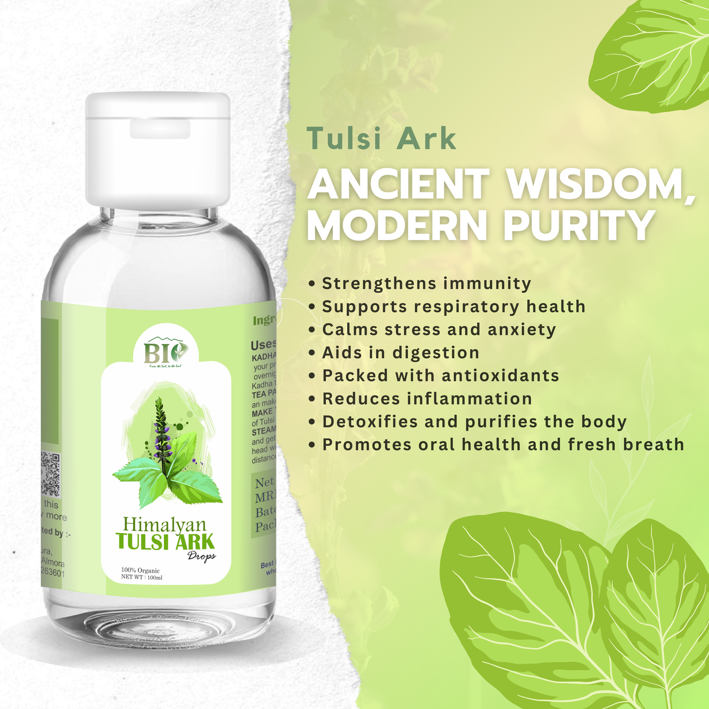 Natural Tulsi Ark 100ml