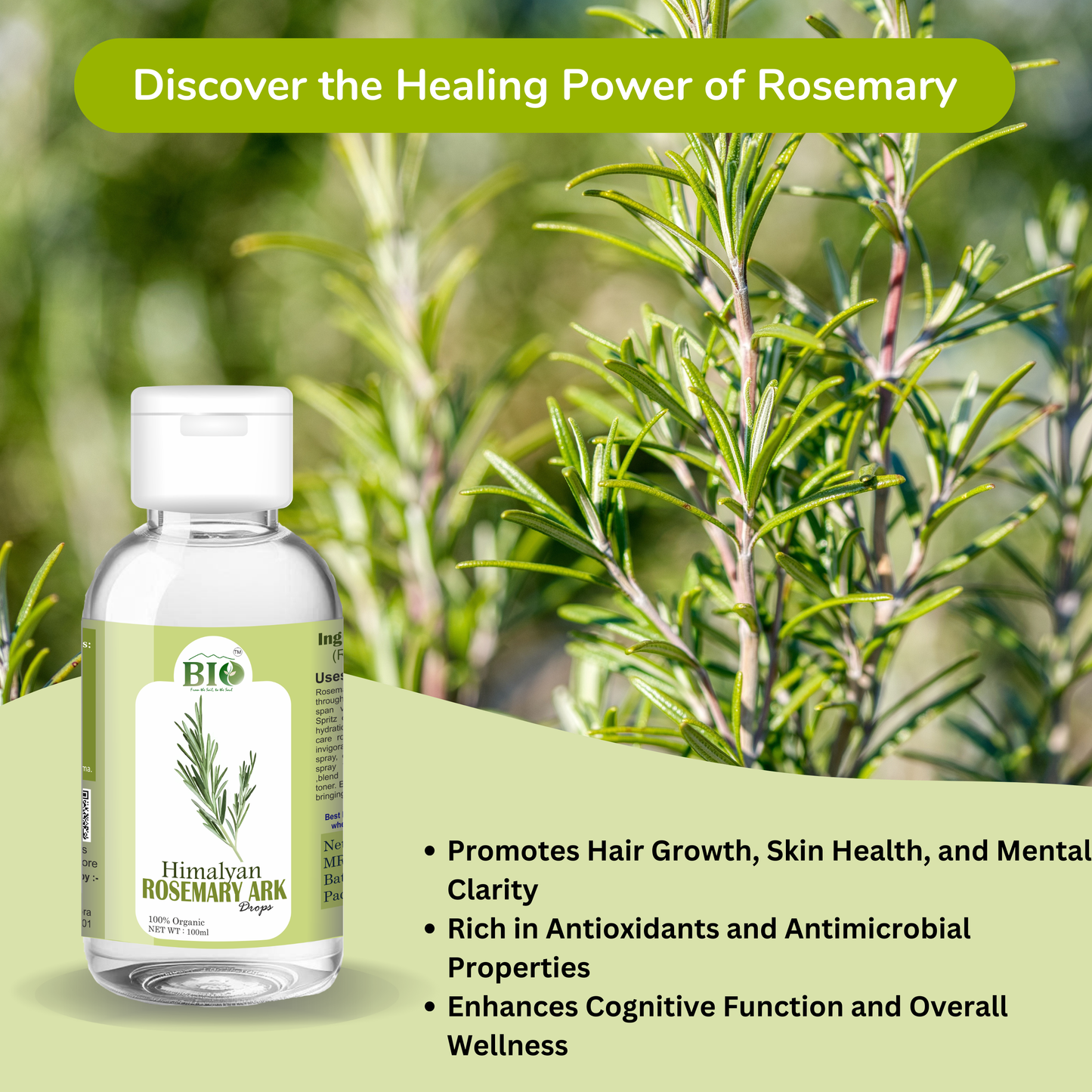 Natural Rosemary Water 100ml