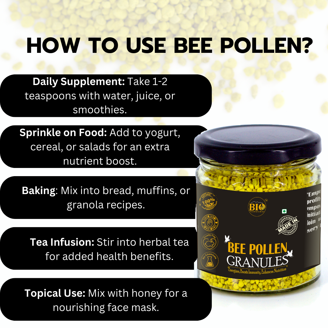 Natural Multiflora Bee Pollen Granules 100gm