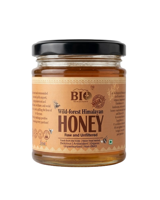 Wild Forest Himalayan Honey | Raw , Unfiltered & 100% Pure | 250gm