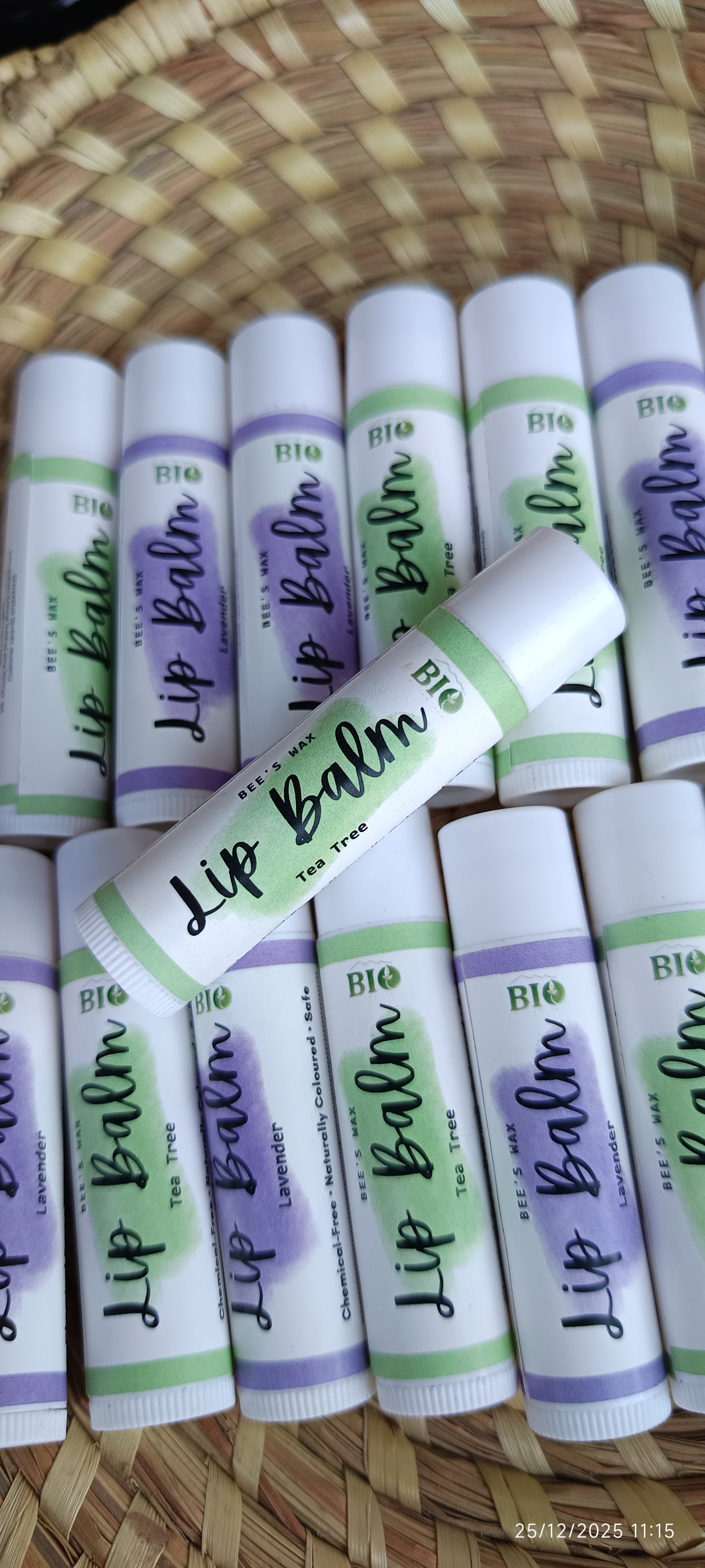 Bee's Wax Natural Lip Balm Stick | Tea Tree Essential Oil