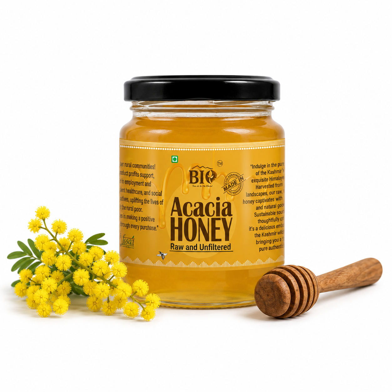 Acacia Honey | Raw & Unfiltered| 250gm