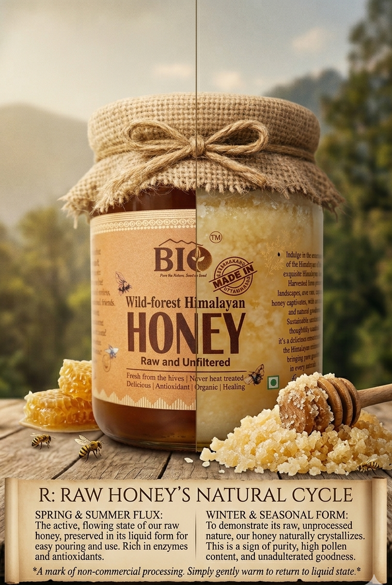 Wild Forest Himalayan Honey | Raw , Unfiltered & 100% Pure | 250gm