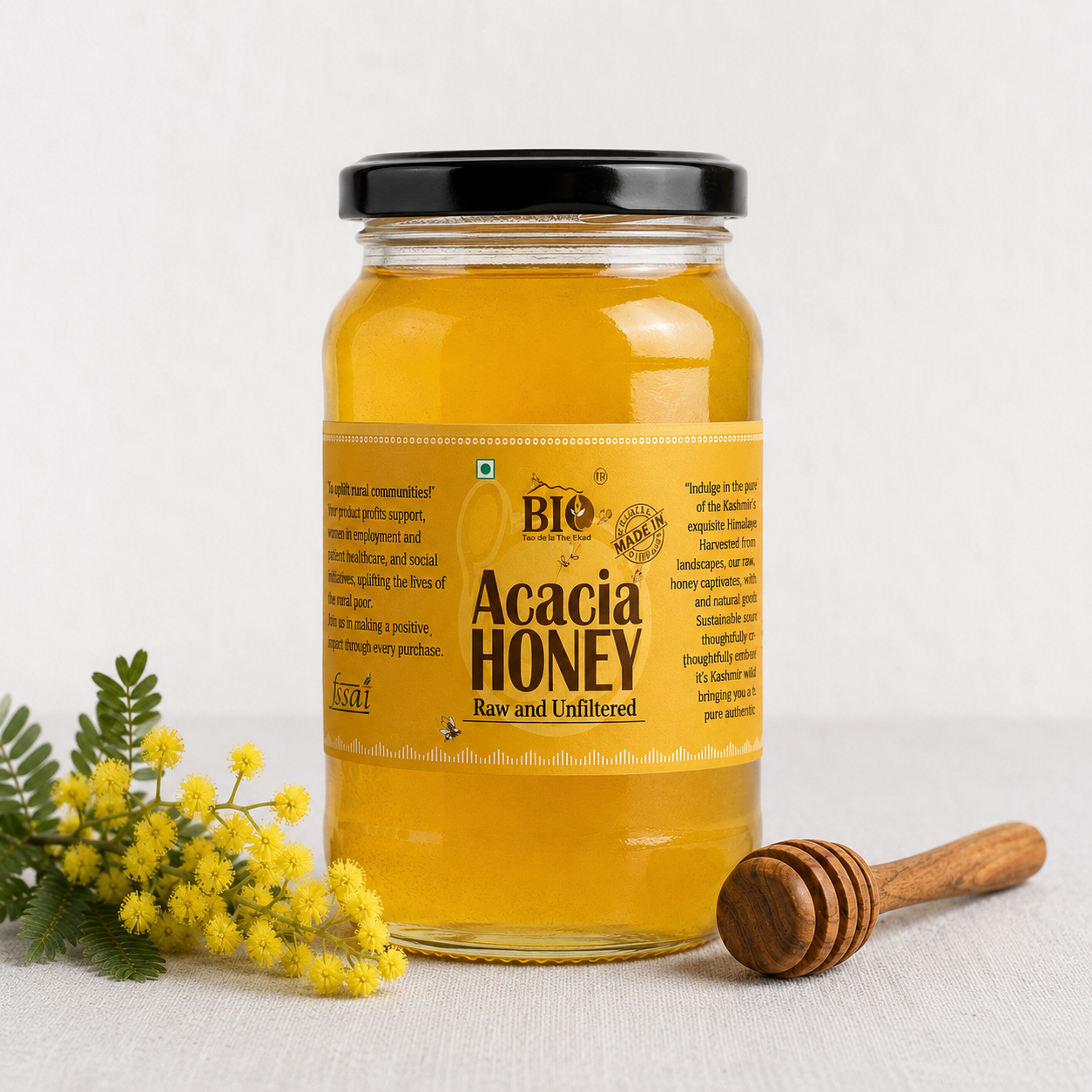 Acacia Honey | Raw & Unfiltered| 500 gm